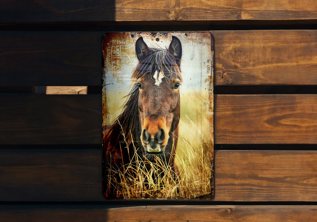 Connemara Pony Metal Sign, Vintage Style Decor, Rustic Wall Art, Horse Lover Gift, Equestrian Decor — photo 1