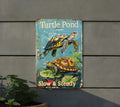 Turtle Pond Metal Sign, Vintage Style, Funny Decor, Water Turtles, Slow & Steady — photo 1