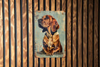 Vintage Bloodhound Metal Sign, Retro Style Decor, Wall Art, Collectible Signs, Home Decoration — photo 1