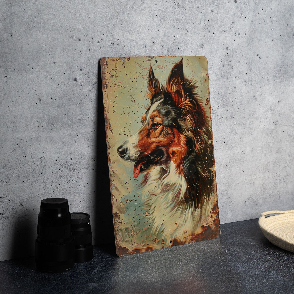 Collie Vintage Metal Sign, Retro Decor, Dog Lover Gift, Wall Art, Home Decoration — photo 4