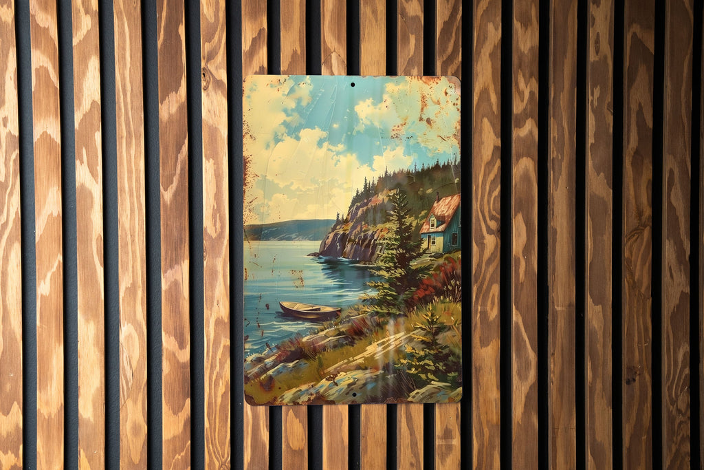 Vintage Newfoundland Sign, Metal Wall Decor, Retro Style Art, Classic Signage, Home Decor Accent — photo 2