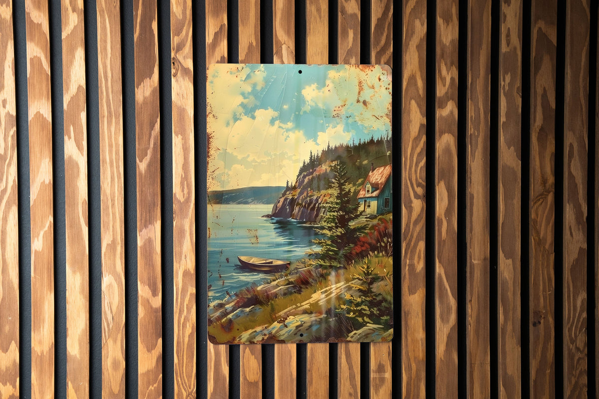 Vintage Newfoundland Sign, Metal Wall Decor, Retro Style Art, Classic Signage, Home Decor Accent — photo 2