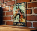 Horse Boarding Metal Sign, Vintage Style, Care & Comfort, Gift Idea, Horses and Stables — photo 1