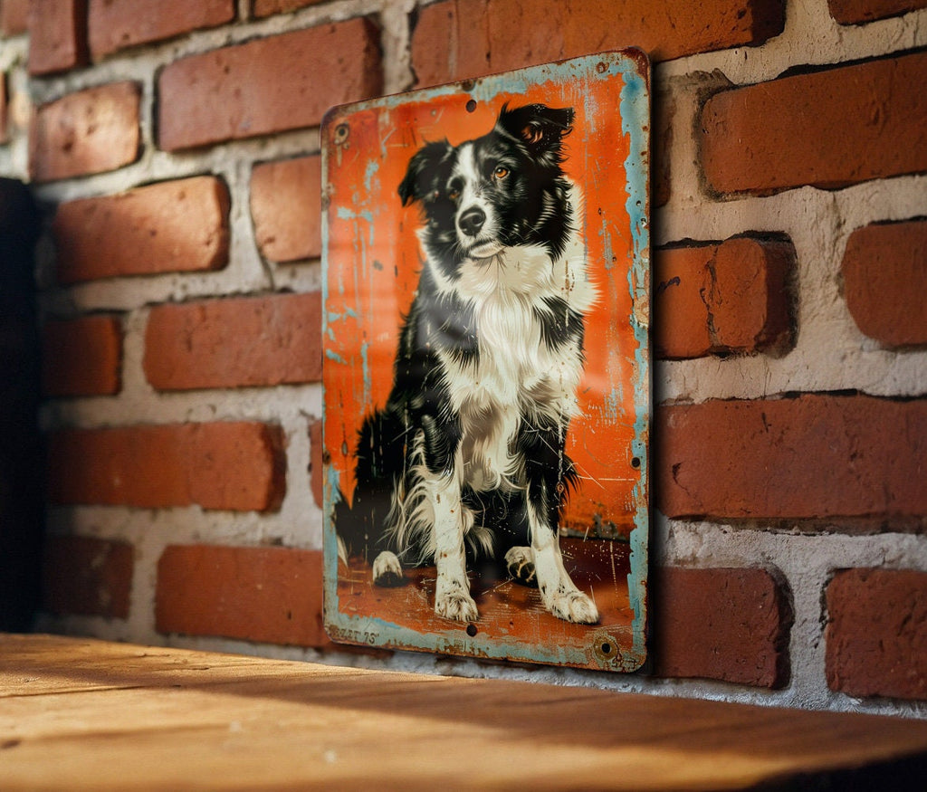 Border Collie Vintage Metal Sign - Funny Dog Decor, Retro Wall Art, Pet Lover Gift, Home Decoration, Unique Signs — photo 3