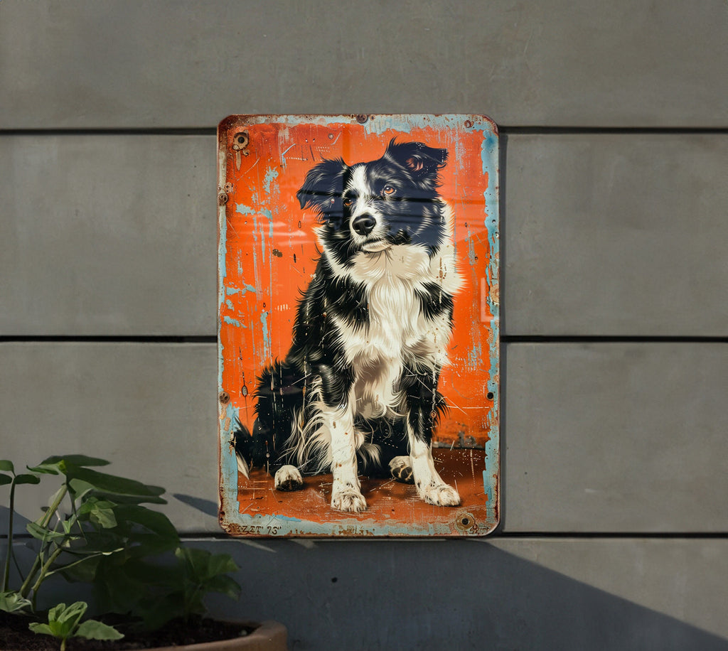 Border Collie Vintage Metal Sign - Funny Dog Decor, Retro Wall Art, Pet Lover Gift, Home Decoration, Unique Signs — photo 4