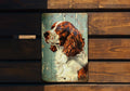 Welsh Springer Spaniel Sign, Vintage Style Metal, Aluminum Dog Plaque, Decorative Wall Art, Pet Lover Gift — photo 1