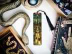 Traveling-Themed Metal Bookmark, CROSSROADS Design, Book Lover Gift, Unique Reading Accessory, Durable Page Marker — photo 2