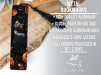 Black Cat Metal Bookmark, Halloween Theme, Mystery Text, Unique Bookmark, Book Lover Gift — photo 4
