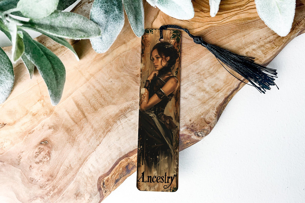 Ancestry Bookmark, Historical Fiction Theme, Metal Bookmark, Unique Book Accessory, Gift Idea — photo 2