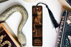 Metal Bookmark, Cat on Bookshelf, Bookworm Design, Unique Reading Accessory, Durable Page Marker — photo 3