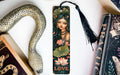 Parvati Goddess Bookmark, Hindu Love Symbol, Metal Bookmark, Lotus Flowers Design, Unique Gift Idea — photo 1