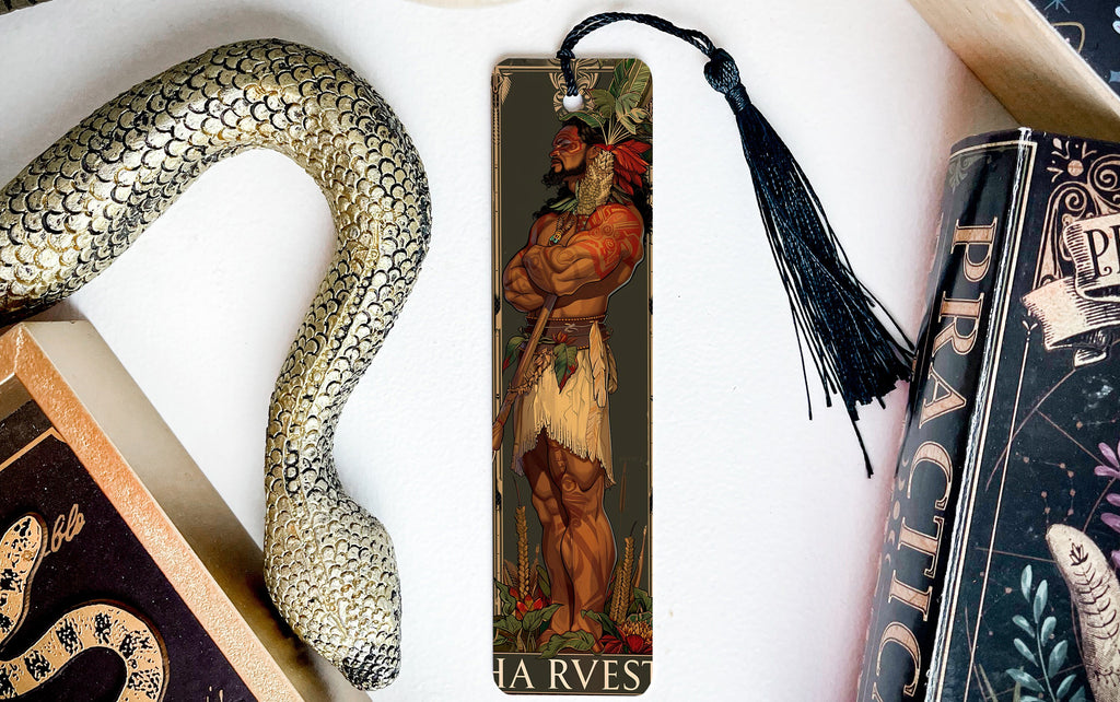 Rongo Maori God Bookmark, Harvest Symbol, Fertile Lands, Agriculture Deity, Crop Theme — photo 2