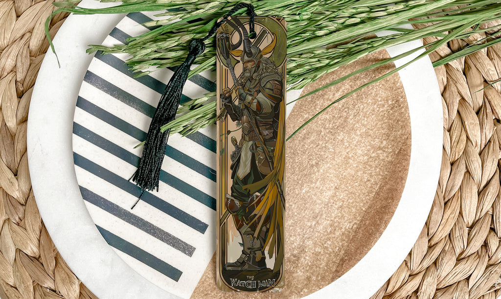 Heimdall Norse Watchman, Gjallarhorn Metal Bookmark, Viking Mythology Gift, Norse Gods Collectible, Unique Bookmark Design — photo 1