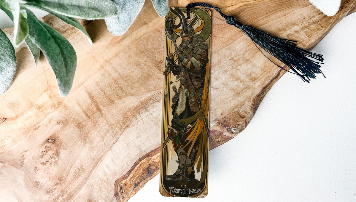 Heimdall Norse Watchman, Gjallarhorn Metal Bookmark, Viking Mythology Gift, Norse Gods Collectible, Unique Bookmark Design — photo 3