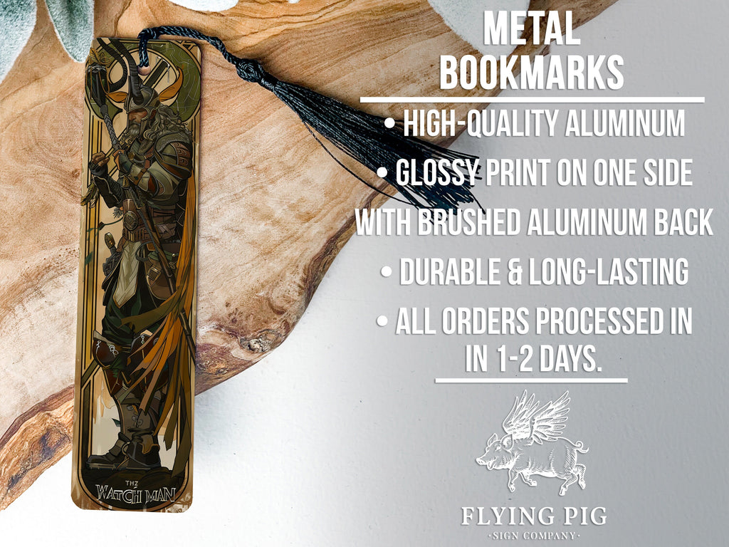 Heimdall Norse Watchman, Gjallarhorn Metal Bookmark, Viking Mythology Gift, Norse Gods Collectible, Unique Bookmark Design — photo 4