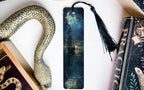 Starry Voyage Metal Bookmark, Ship Sailing Design, Starlit Sky Art, Unique Book Lover Gift, Reading Accessory — photo 2