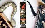 Magical Gnome Bookmark, Whimsical Gnome, Mushroom Design, Metal Bookmark, Book Lover Gift — photo 3