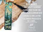 Explore Metal Bookmark, Travel Themed, Unique Book Accessory, Gift for Readers, Adventure Keepsake — photo 4