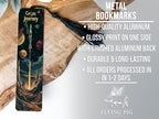 Cosmic Journey Sci-Fi Bookmark, Metal Bookmark, Space Themed, Book Lover Gift, Reading Accessory — photo 4