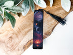 Astral Sci-Fi Metal Bookmark, Space-Themed Reading Accessory, Unique Book Lover Gift, Outer Space Bookmark, Galaxy Design Book Marker — photo 2
