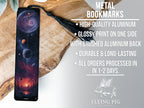 Astral Sci-Fi Metal Bookmark, Space-Themed Reading Accessory, Unique Book Lover Gift, Outer Space Bookmark, Galaxy Design Book Marker — photo 4
