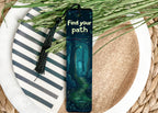 Forest Scene Metal Bookmark, Find Your Path, Book Lover Gift, Nature Inspired, Unique Reading Accessory — photo 2