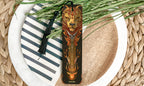 Sekhmet Egyptian Goddess Metal Bookmark, Lion Head Design, Flame Art, Power Text, Unique Book Accessory — photo 1