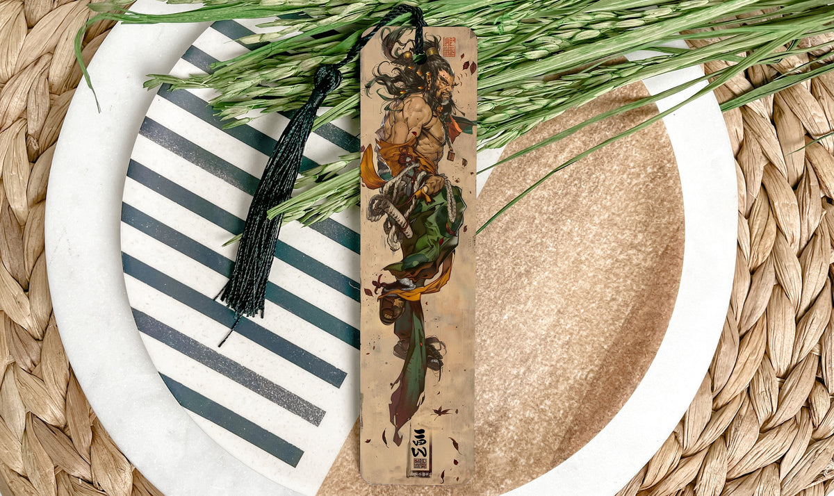 Fujin Metal Bookmark, Japanese God of Wind, Wind Sack Design, Artistic Bookmark, Unique Gifts — photo 2