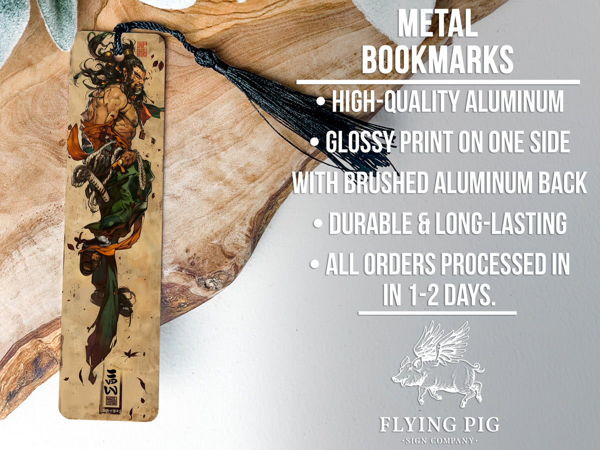 Fujin Metal Bookmark, Japanese God of Wind, Wind Sack Design, Artistic Bookmark, Unique Gifts — photo 4