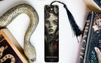 Hel Norse Goddess Bookmark, Underworld Theme, Metal Skeleton, Mythology Gift, Unique Book Accessory — photo 1
