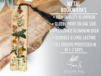 Vintage Botanical Print Bookmark, Nature's Bounty, Metal Bookmark, Art Collectible, Unique Gift Idea — photo 4