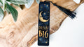 Dream Big Celestial Bookmark, Moon and Stars Design, Metal Bookmark, , Book Lover Gift — photo 1