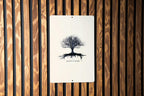 Metal Sign Rooted in Nature, Minimalist Tree Silhouette, Nature-Inspired Decor, Metal Wall Art, Home Decoration — photo 1