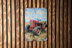 Vintage Style Tin Sign, Farmhouse Wall Decor, Rustic Metal Sign, Hand-Painted Tractor Art, Farm-Themed Decor, Country Home Decor — photo 2
