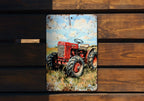 Vintage Style Tin Sign, Farmhouse Wall Decor, Rustic Metal Sign, Hand-Painted Tractor Art, Farm-Themed Decor, Country Home Decor — photo 5