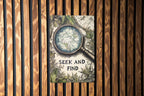 Discoverys Embrace Metal Sign, Vintage Map Decor, Adventure Wall Art, Seek and Find Sign, Nature Inspired Home Decor, Gift for Explorers — photo 1