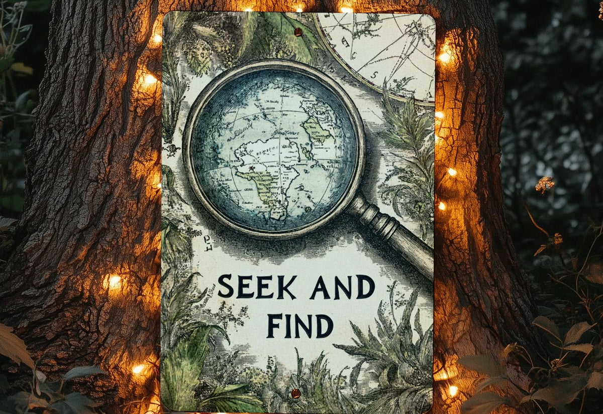 Discoverys Embrace Metal Sign, Vintage Map Decor, Adventure Wall Art, Seek and Find Sign, Nature Inspired Home Decor, Gift for Explorers — photo 3