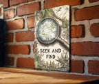 Discoverys Embrace Metal Sign, Vintage Map Decor, Adventure Wall Art, Seek and Find Sign, Nature Inspired Home Decor, Gift for Explorers — photo 4