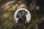 Cane Corso Ceramic Ornament, Watercolor Portrait Ornament, Circular Dog Ornament, Personalized Pet Gift, Unique Christmas Decor — photo 3