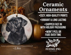 Cane Corso Ceramic Ornament, Watercolor Portrait Ornament, Circular Dog Ornament, Personalized Pet Gift, Unique Christmas Decor — photo 5