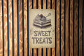 Vintage Dessert Metal Sign, Hand-Drawn Art, Raspberry Illustration, Sepia Tone Kitchen Decor, Wall Art, Sweet Treats Sign, Rustic Cafe Decor — photo 1