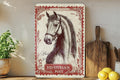 Majestic Equine Elegance Metal Sign, Vintage Horse Decor, Rustic Equestrian Art, Farmhouse Wall Decor, Sepia Horse Print, Country Home Decor — photo 1