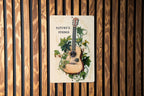 Natures Strings Metal Sign, Acoustic Symphony Art, Watercolor Wall Decor, Botanical Metal Art, Green Leaf Design, Earthy Home Decor — photo 3