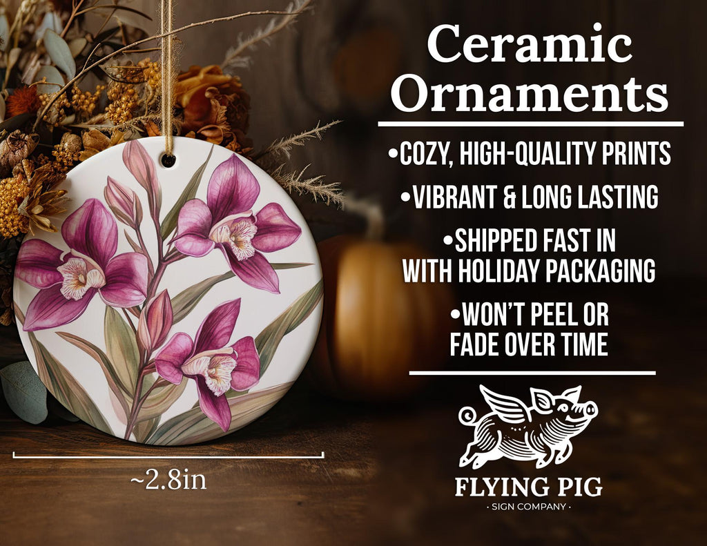 Watercolor Peruvian Ceramic Ornament, Circular Design, Handmade Christmas Decor, Artful Gift,  Circle Keepsake — photo 5