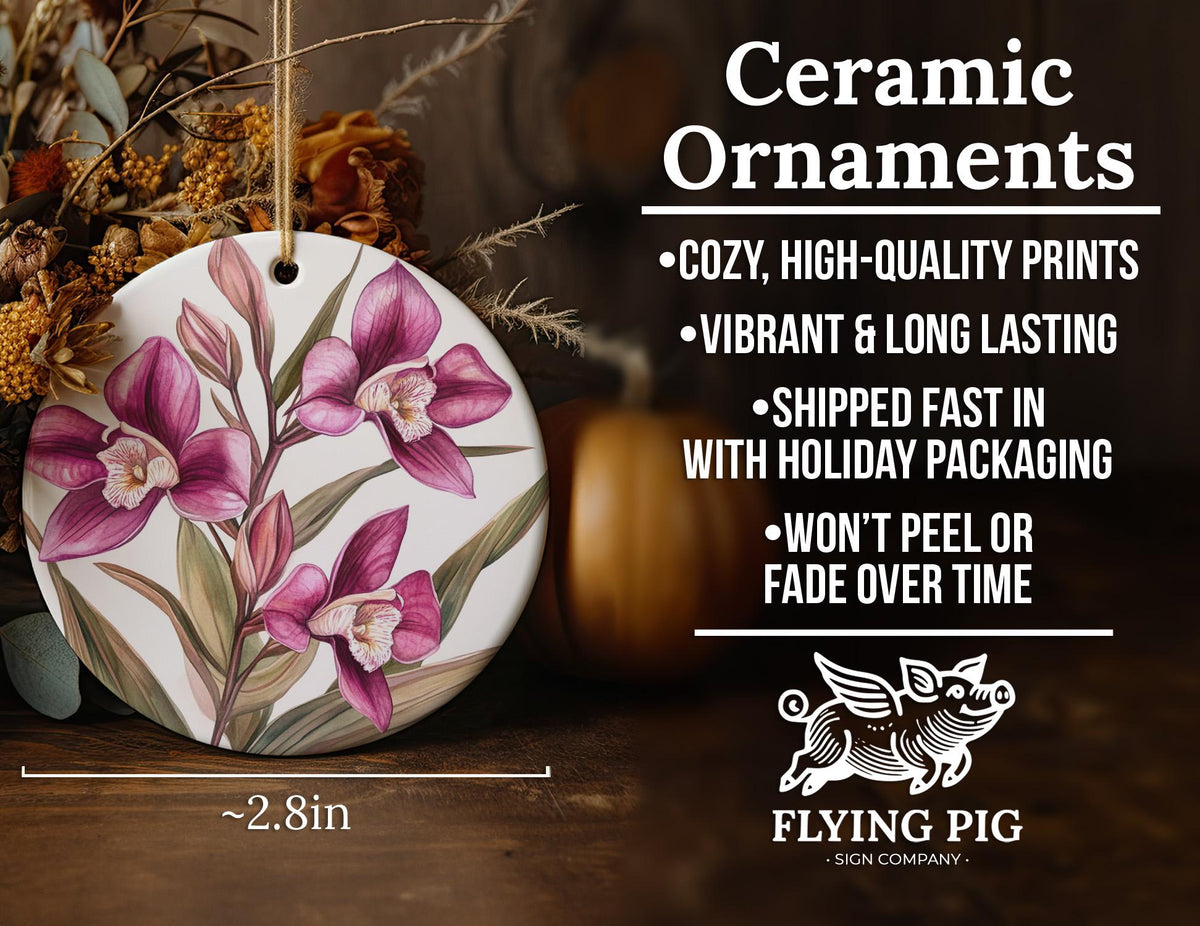 Watercolor Peruvian Ceramic Ornament, Circular Design, Handmade Christmas Decor, Artful Gift,  Circle Keepsake — photo 5