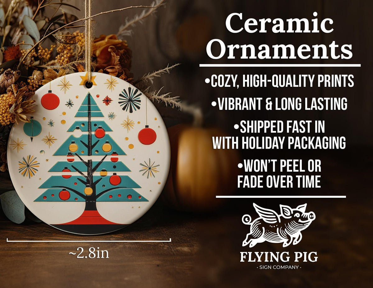 950s Atomic Age Ceramic Ornament, Retro Circle Design, Mid-Century Modern, Vintage Decor, Unique Home Accent — photo 5