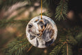 Grand Basset Griffon Vendeen Ceramic Ornament, Watercolor Dog Art, Circle Design, Handmade Gift, Pet Lover Decor, Unique Ornament — photo 1