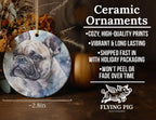 Bulldog Watercolor Portrait Circular Ceramic Ornament, Pet Memorial, Dog Lover Gift, Handcrafted Keepsake, Unique Decor — photo 5