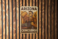 Vintage 1930s Arizona Chimichanga Tin Sign – WPA Style Wall Art, Rustic Metal Decor, Retro Southwest Kitchen Sign — photo 1