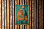 Art Deco Neith Travel Poster Tin Sign – Vintage Metal Wall Art, Geometric Rays, Turquoise Gold Orange, Retro Home Decor — photo 2